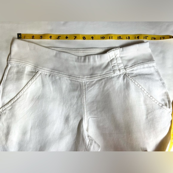 ATHLETA White linen wide leg elastic waist pants size SP - Picture 11 of 13
